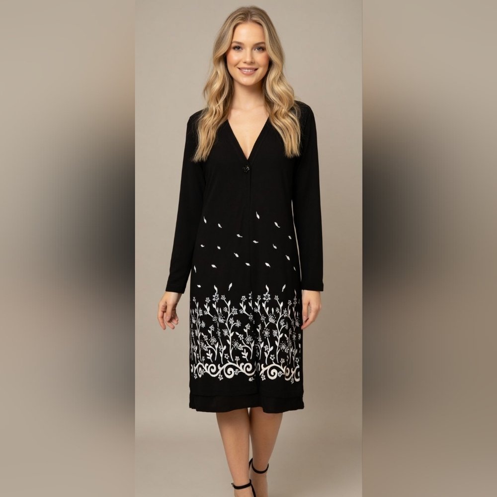 Studio Black Garment Cardigan W Dress